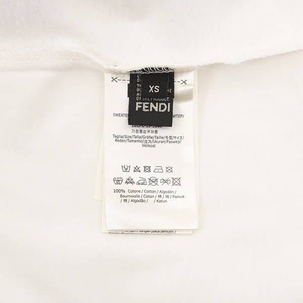 フェンディ コピー バッグ バグズ ロゴ コットン Tシャツ fes47968